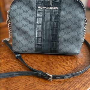 Michael Kors Charcoal and Black Crossbody Bag